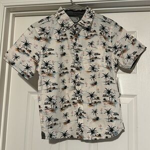 Kids button up tropical shirt size 10